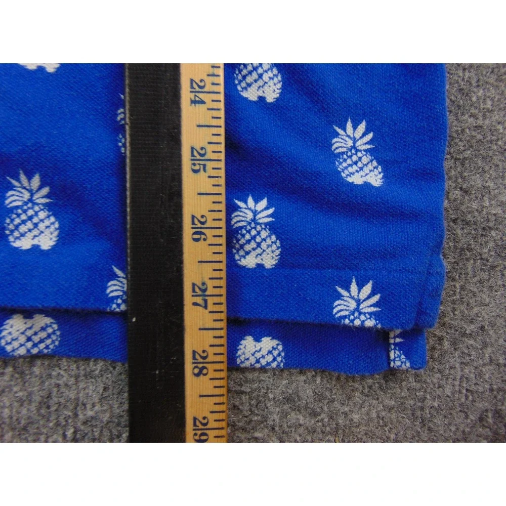 Polo Ralph Lauren Polo Mens 2XL Classic Fit Blue Pineapple Print Tropical Summer